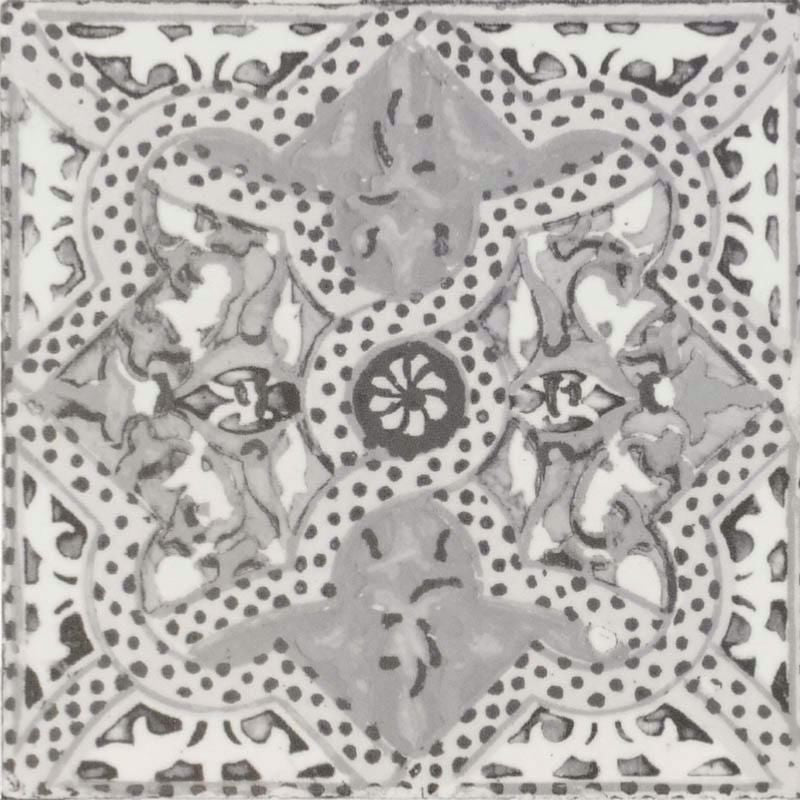Morocco Grey Pattern Tile 20x20cm-Tile