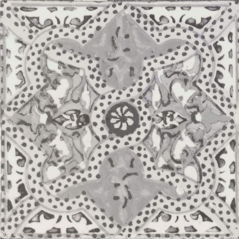 Morocco Grey Pattern Tile 20x20cm
