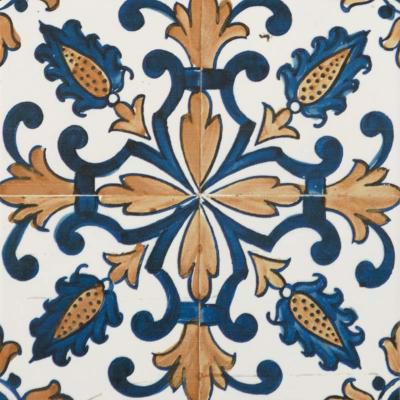 Morocco Multi Colour Pattern Tile 20x20cm-Tile
