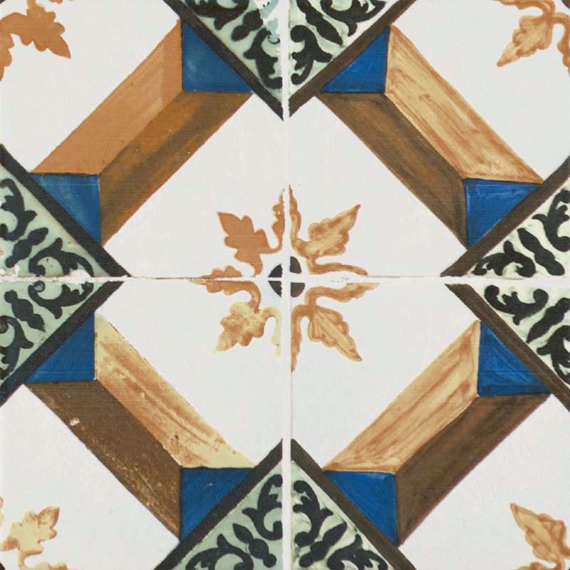 Morocco Multi Colour Pattern Tile 20x20cm