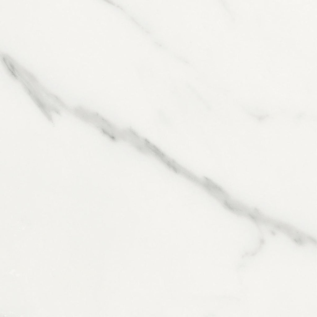 Carrara White Marble Effect Matt Floor Tile 60x60cm