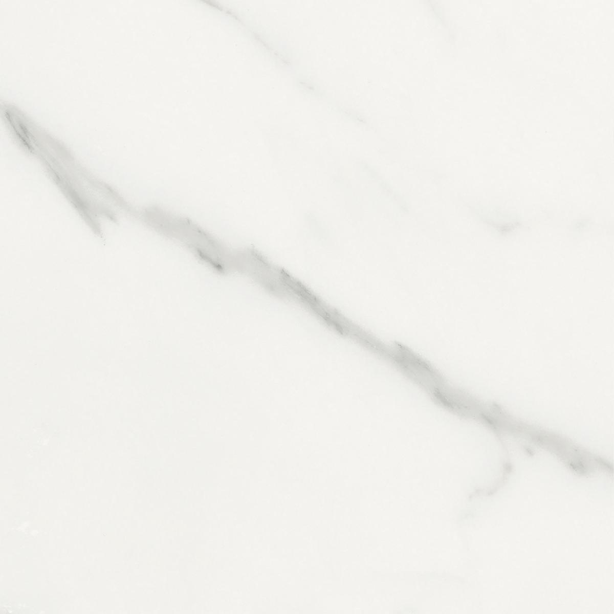 Carrara White Marble Effect Matt Floor Tile 60x60cm
