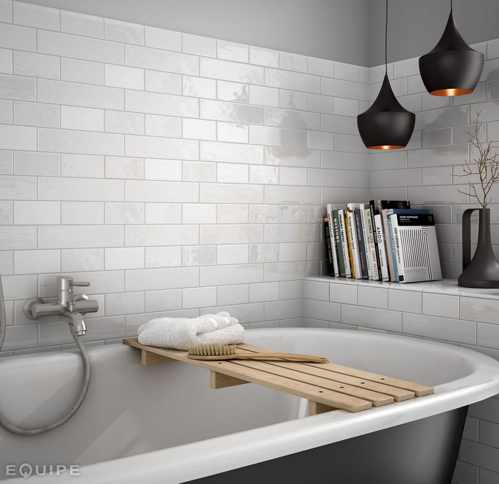 Cottage White Matt Ceramic Wall Tile 7.5x30cm