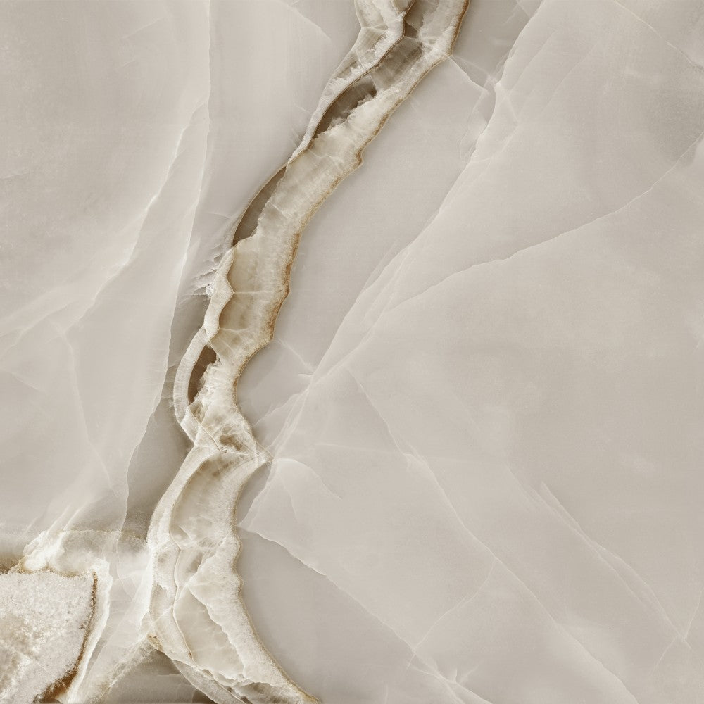 Dune Selene Cappuccino Onyx Marble Effect Porcelain Tile 90x90cm