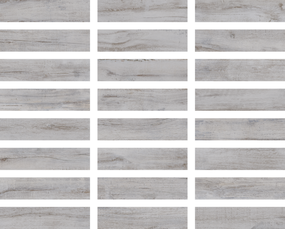 Everglow Grey Wood Effect Porcelain Floor Tile 20x120cm