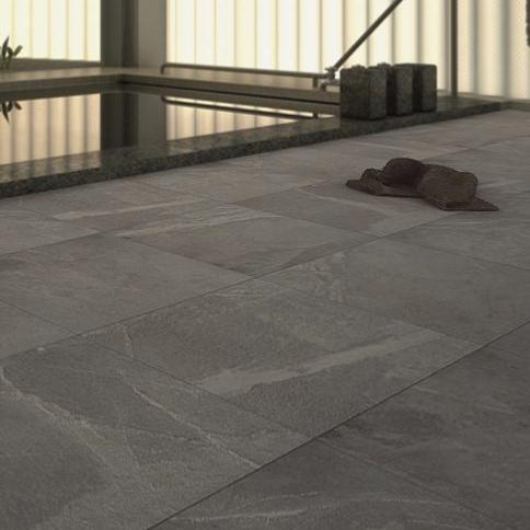Magma Anthracite Anti Slip Porcelain Floor Tile 50x50cm
