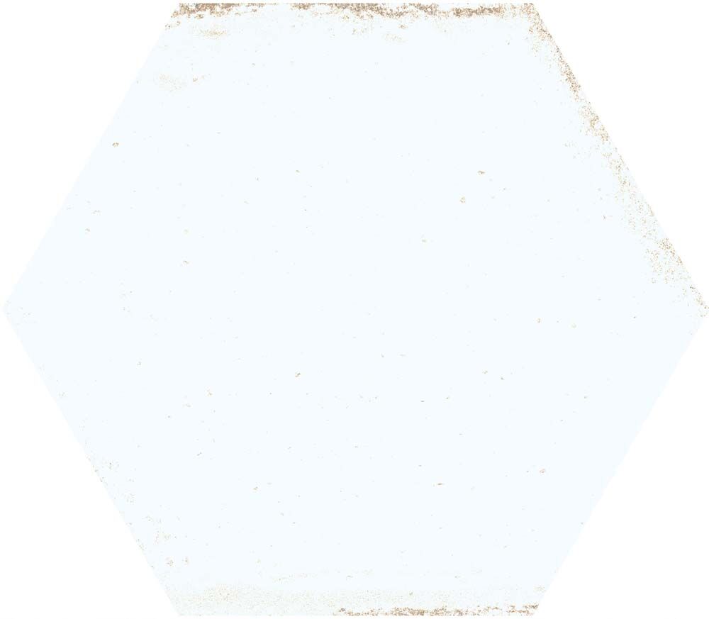 Hope White Hexagon Gloss Ceramic Wall Tiles 15x17.3cm