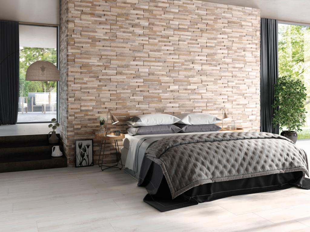 Wall Art Taupe Porcelain Cladding 15x61cm