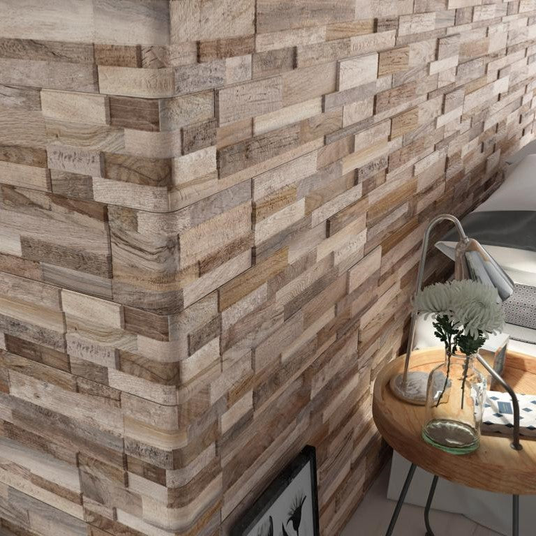 Wall Art Taupe Porcelain Cladding 15x61cm