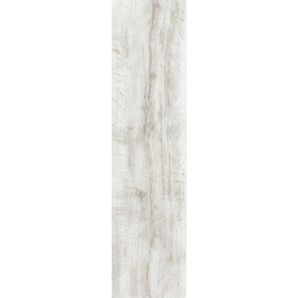 Woodland White Wood Effect Porcelain Tile 15x58cm
