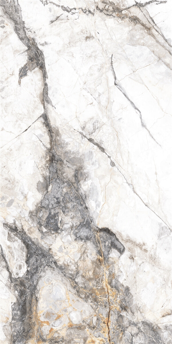 Yurtbay Invisible Marble Effect Gloss Porcelain Tile 60x120cm