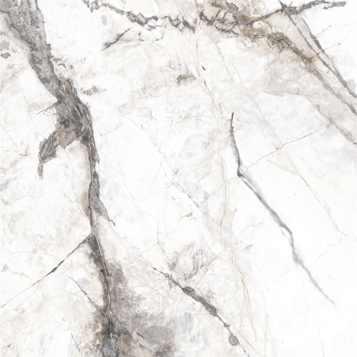 Yurtbay Invisible Satin Porcelain Marble Effect Tile 60x60cm